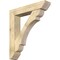 Ekena Millwork Olympic Slat Rough Sawn Bracket w/ Offset Brace, Douglas Fir, 8"W x 40"D x 44"H BKT0806X40X44OLY06RDF - alternate 1